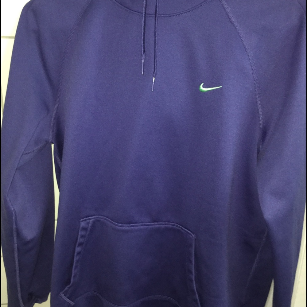 Purple Nike hoodie with thumb holes